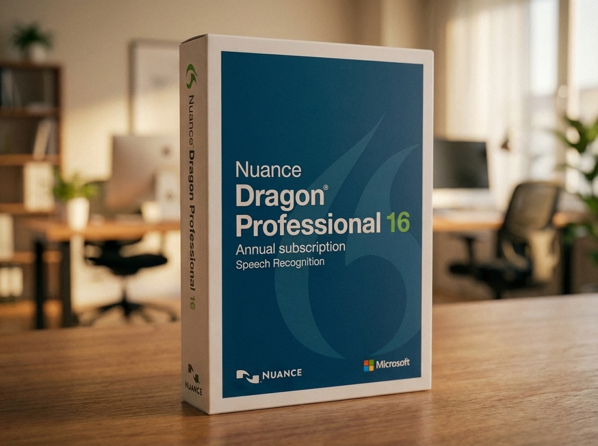 Dragon Professional 16 annual subscription - flexible multi-PC speech recognition for professionals